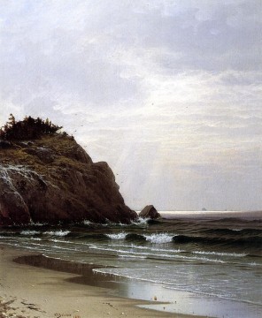  Thompson Pintura - Un día nublado junto a la playa Alfred Thompson Bricher